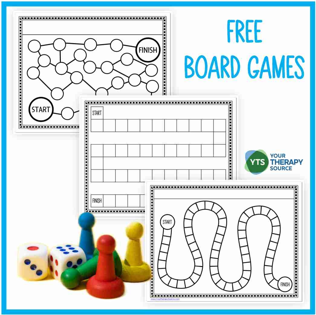 Free Printable Blank Game Board Template