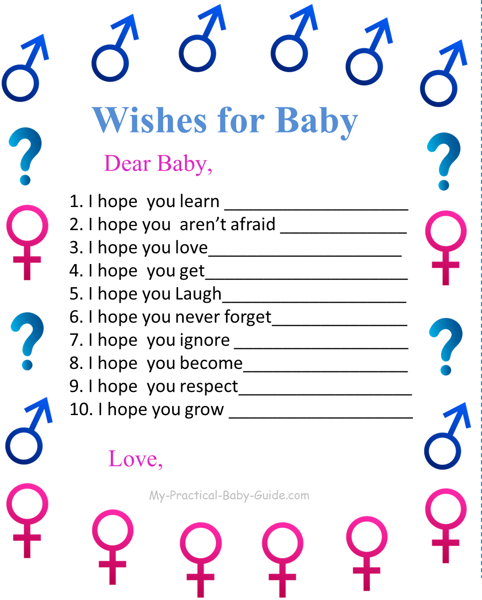 Free Printable Gender Reveal Templates