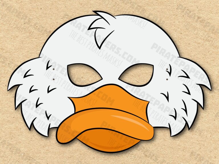 Goose Mask Printable Paper DIY For Kids And Adults PDF Template Instant Download For Birthdays Halloween Party Costumes Etsy UK