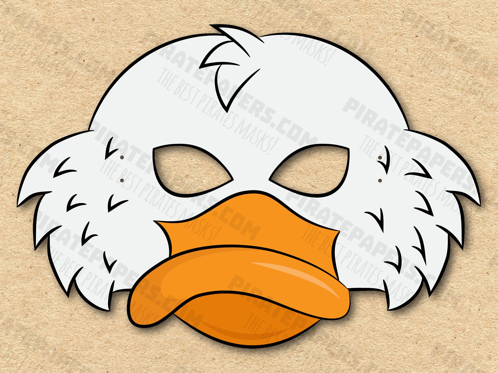 Goose Mask Printable Paper DIY For Kids And Adults PDF Template Instant Download For Birthdays Halloween Party Costumes Etsy UK