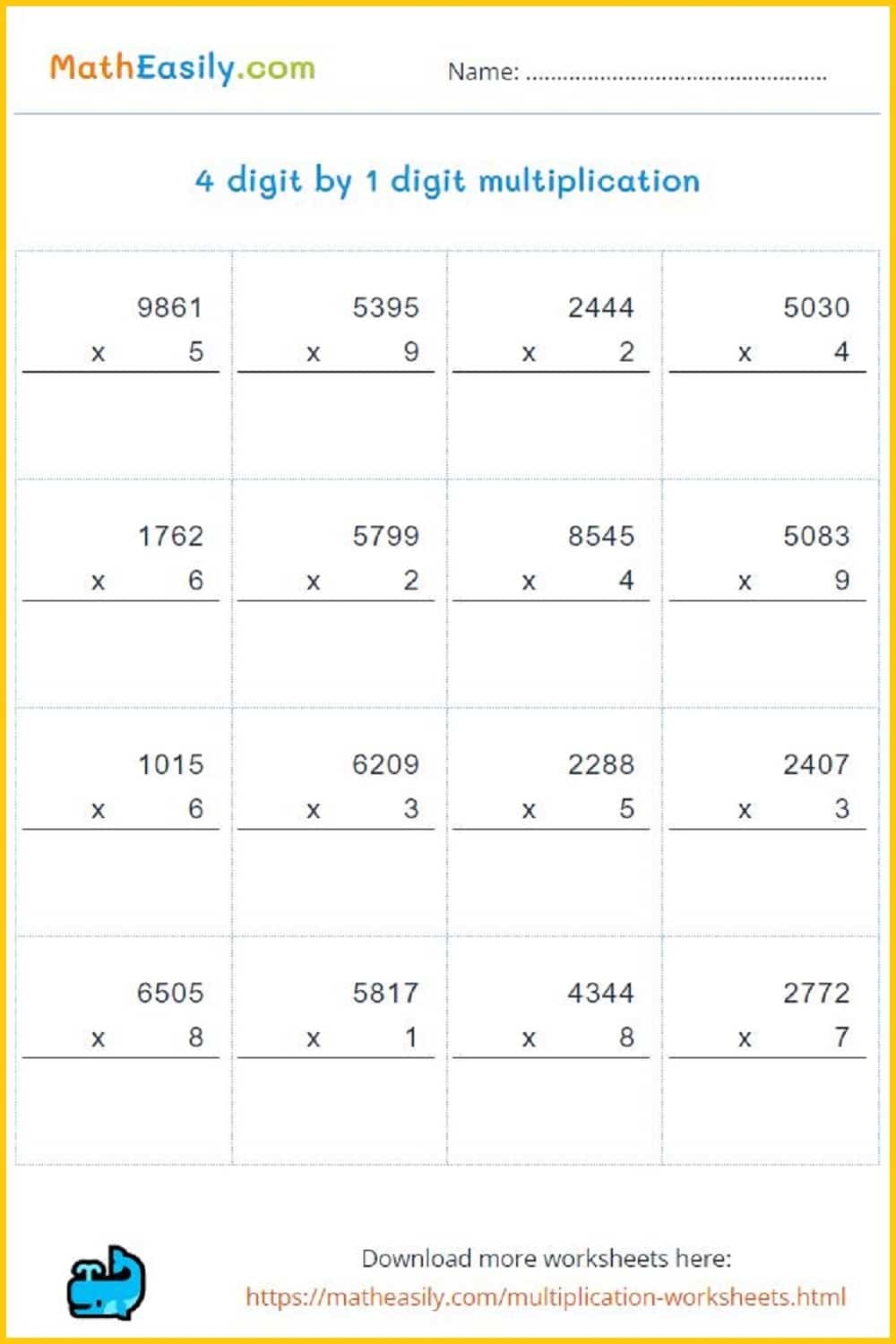 Grade 3 Math Worksheets PDF Free Download