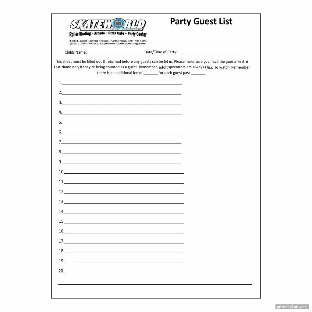 Guest Check Printable Printable Design Resources