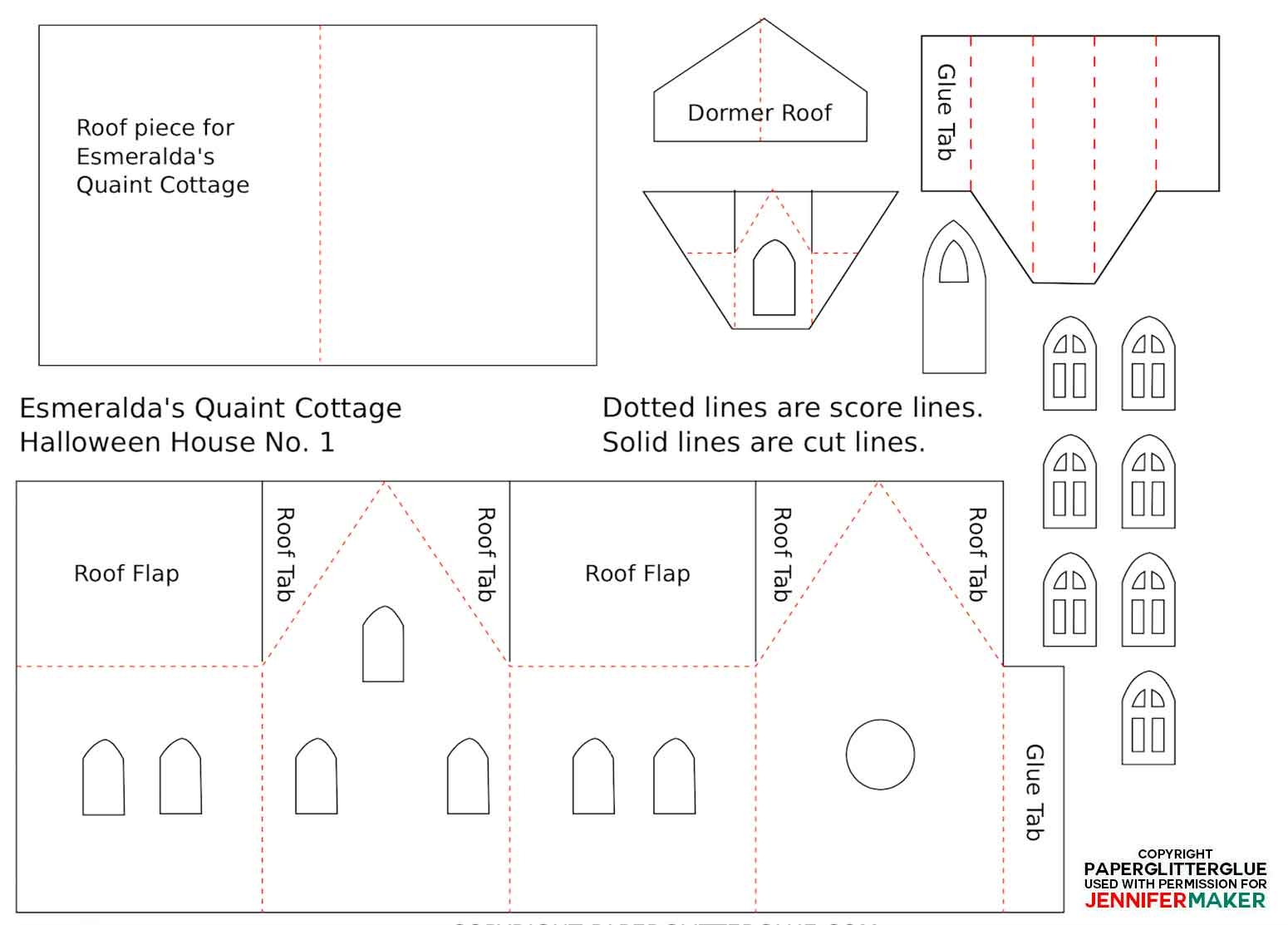 Free Printable Haunted House Templates