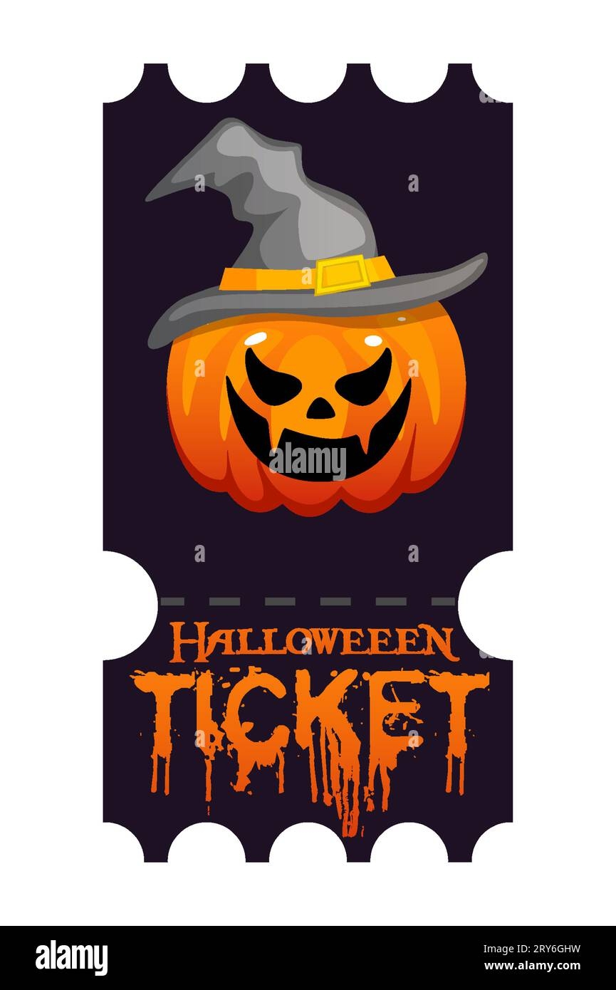 Halloween Party Ticket Invitation Hi res Stock Photography And Images Alamy