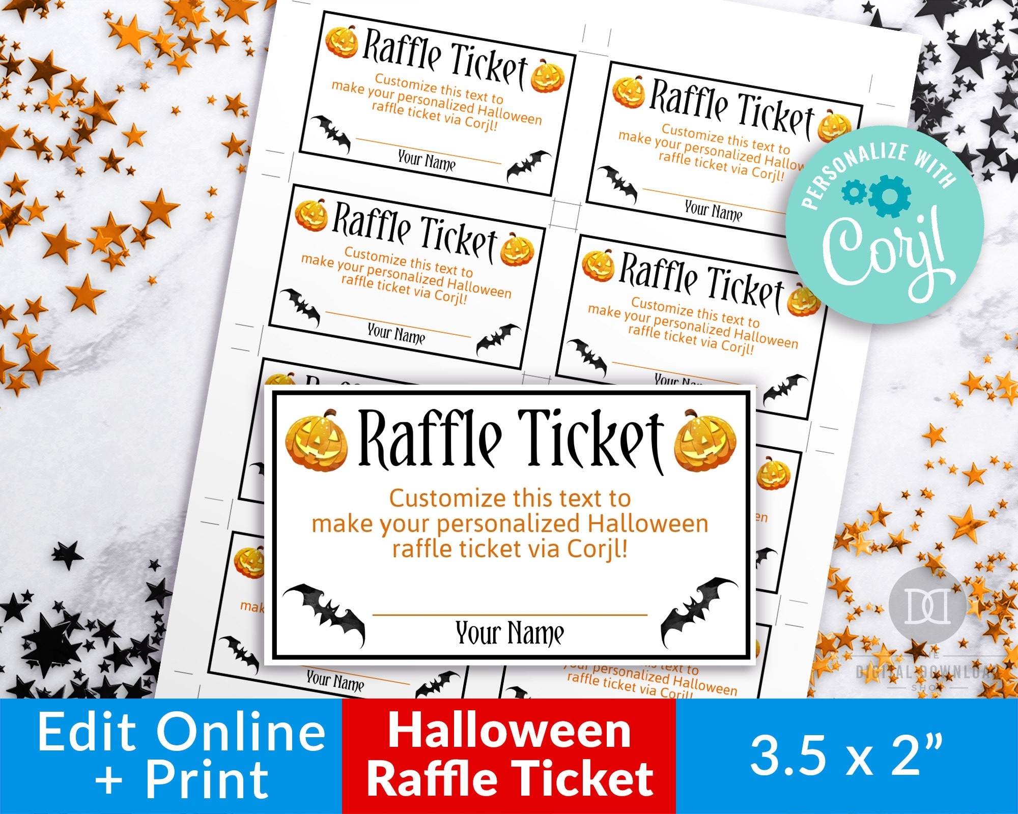 Halloween Raffle Ticket Template Editable Printable Raffle Ticket Worksheets Library
