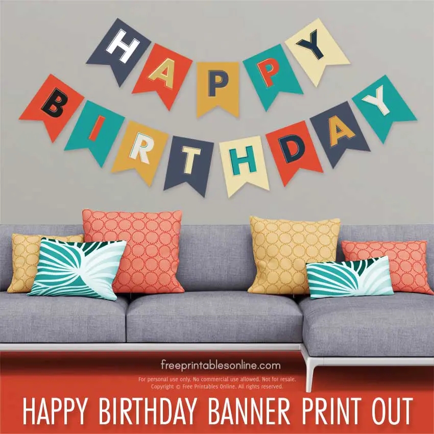 Free Printable Room Banner Templates