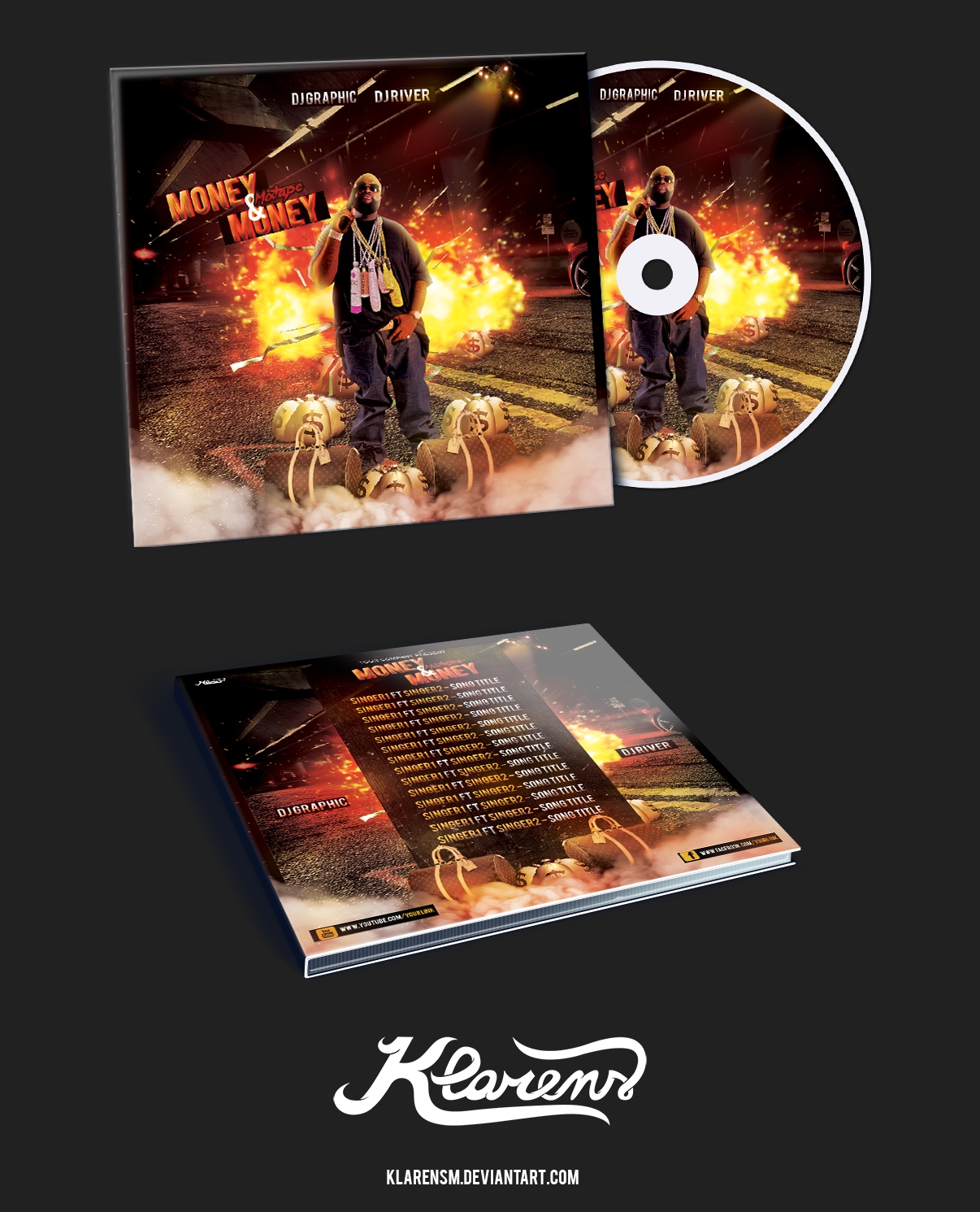 Hip Hop Mixtape Album CD Cover FREE PSD TEMPLATE Behance