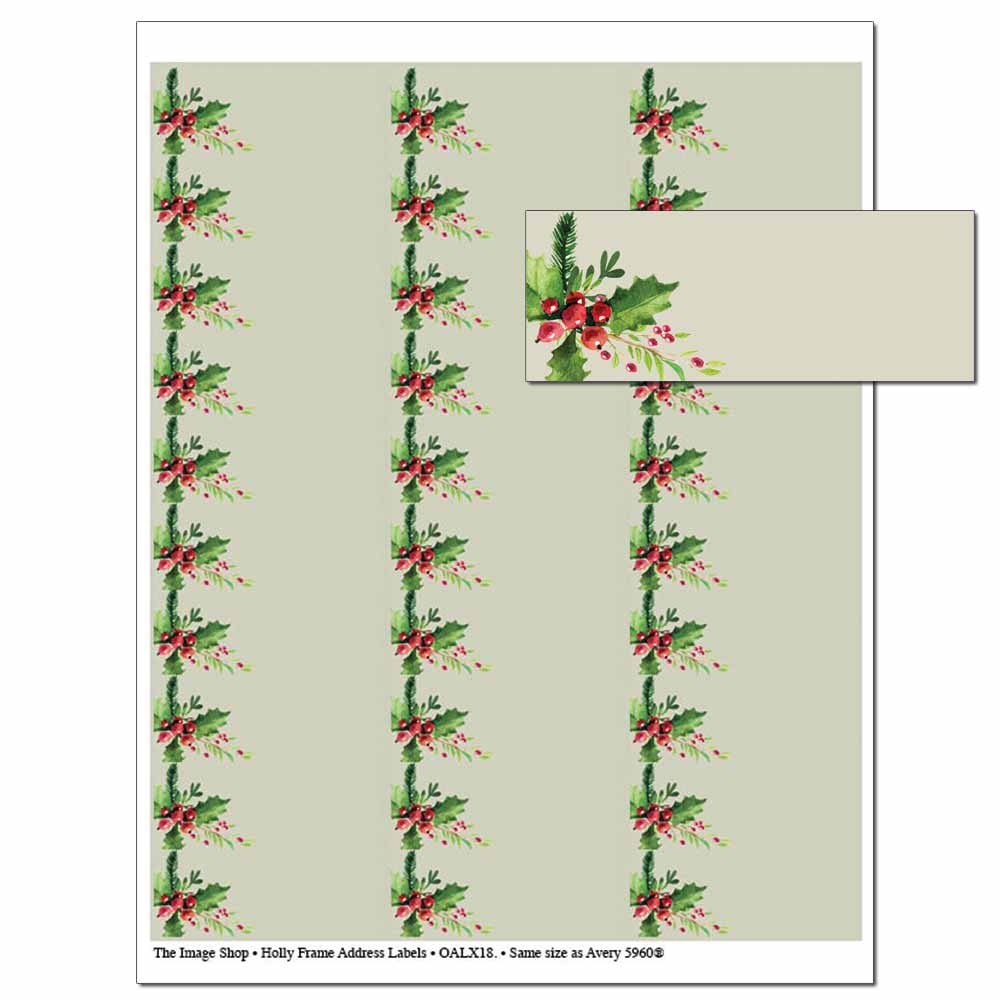 Template Free Printable Christmas Address Labels