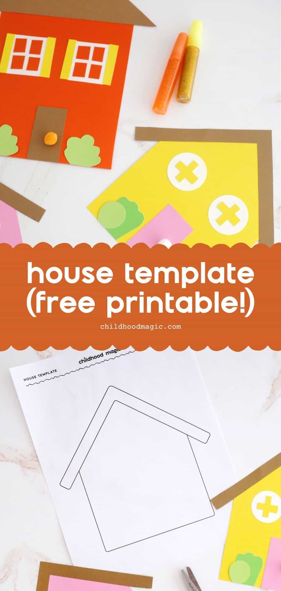 Free Printable My House Template