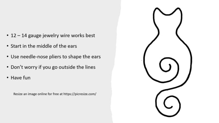 How To Make A Wire Kitty Art Memorial A Crafty Mix