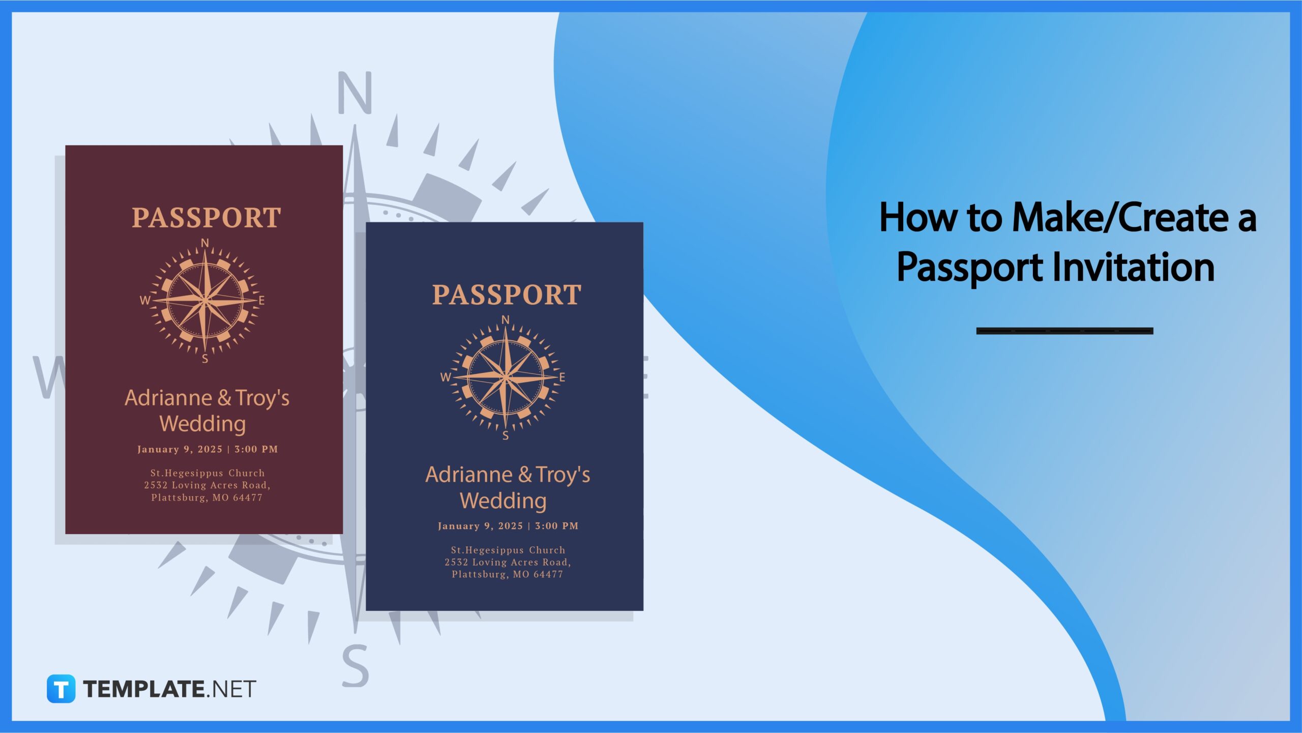 Free Printable Passport Birthday Invitation Template