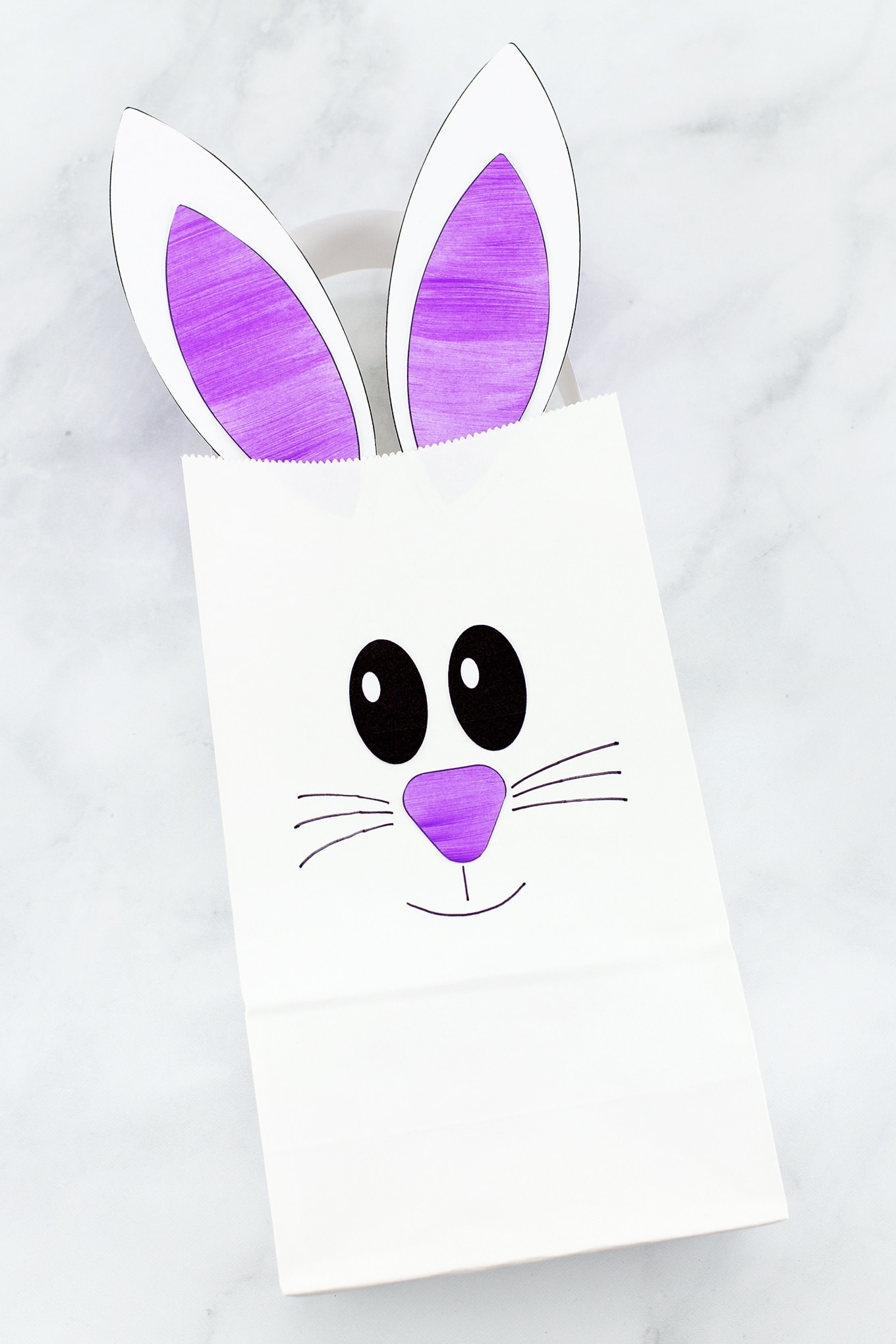 How To Make The Easiest Paper Bag Bunny Craft