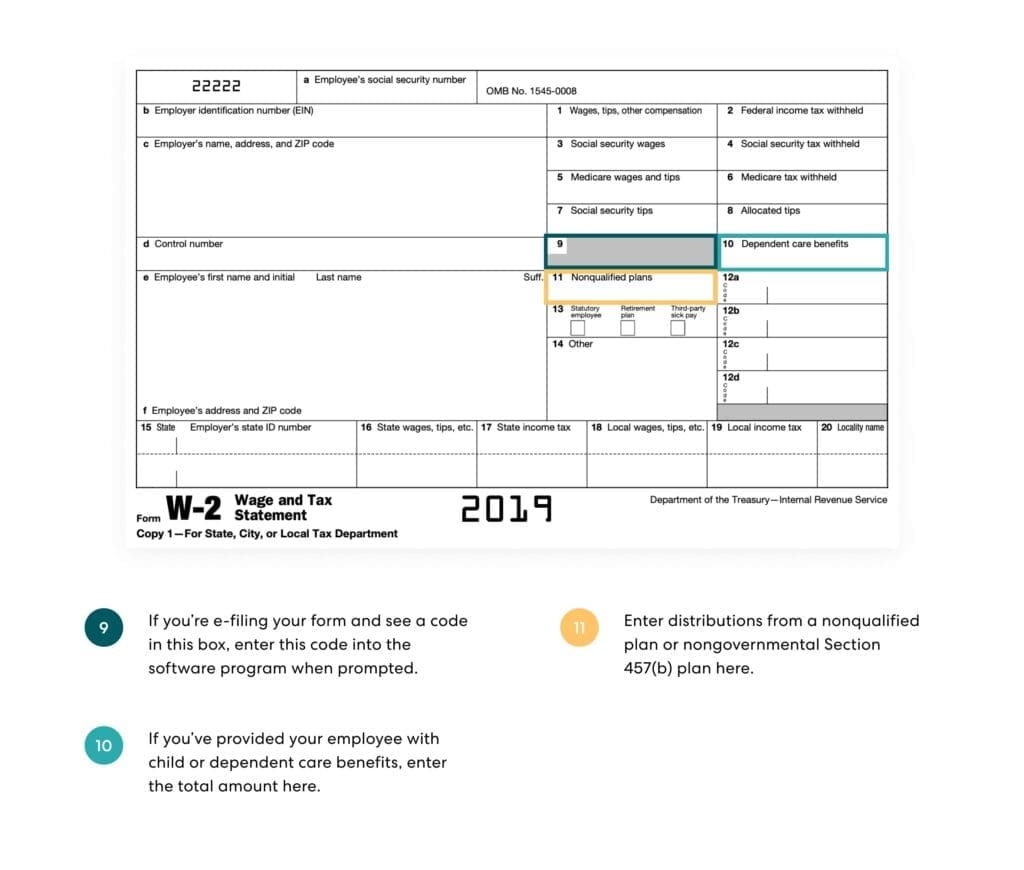 Free Printable W2 Template