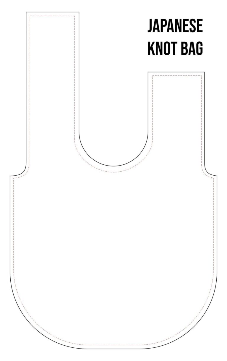 Japanese Knot Bag Pattern 10 Free PDF Printables Printablee