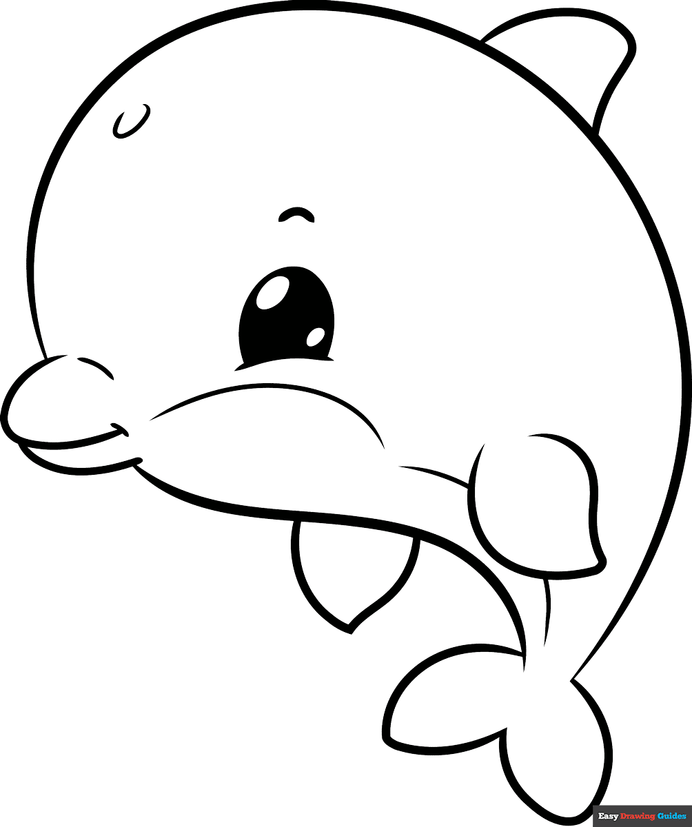 Free Printable Dolphin Coloring Pages
