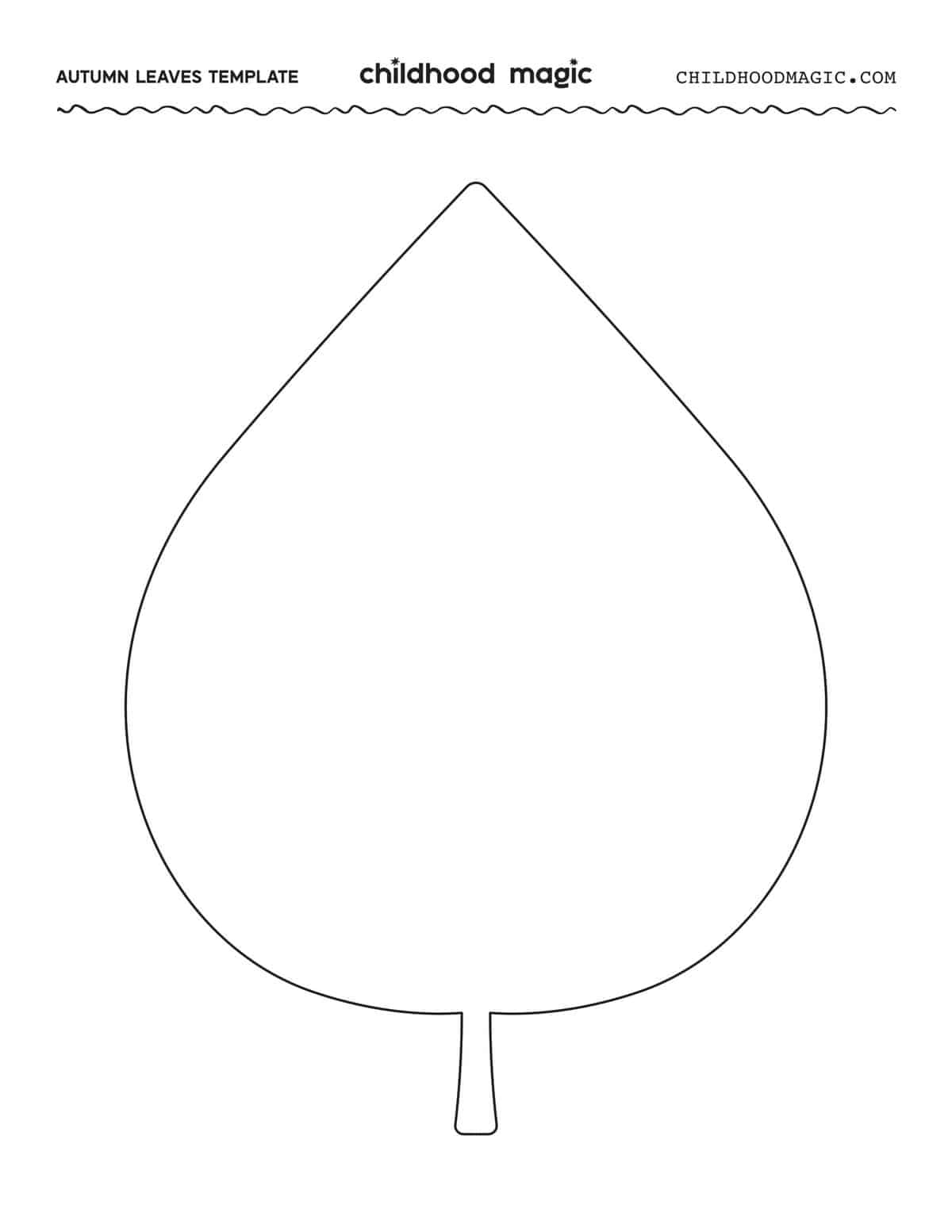 Free Printable Teardrop Template