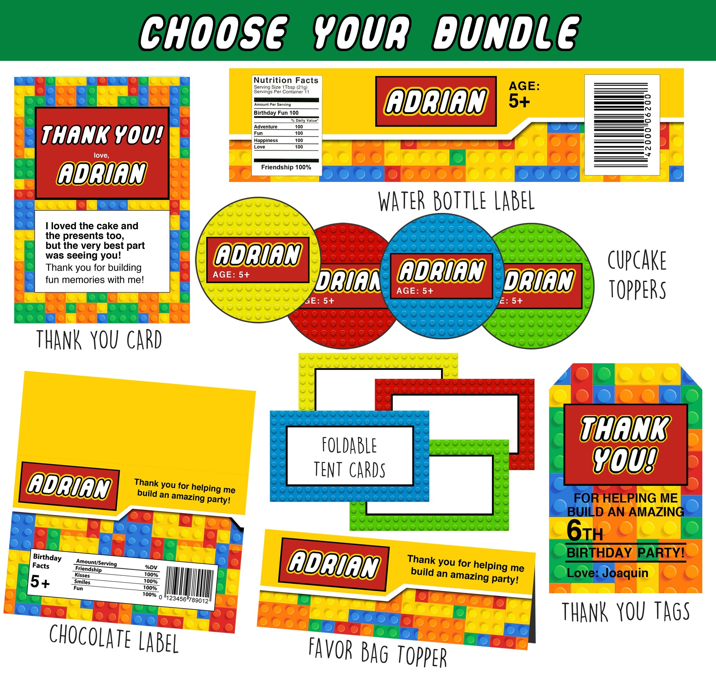 Template Free Printable Lego Labels
