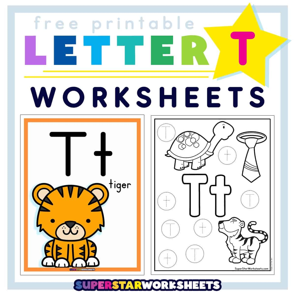 Free Printable Letter T Template