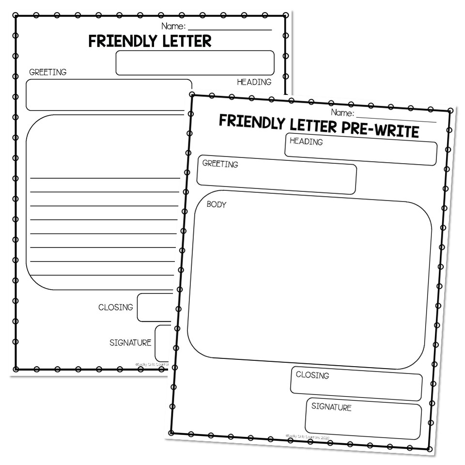 Free Printable Friendly Letter Template