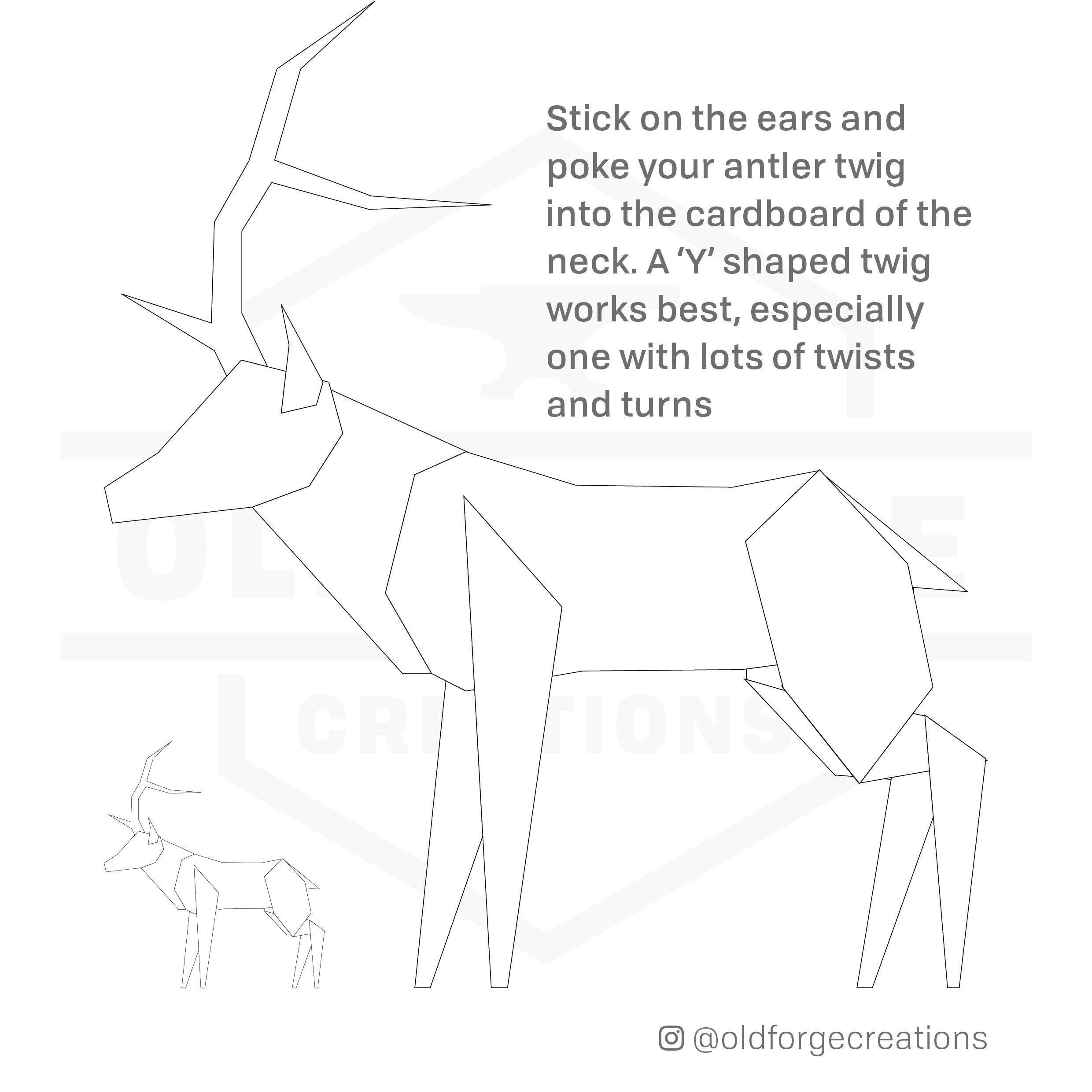 Make Your Own Cardboard Reindeer Updated Old Forge Creations