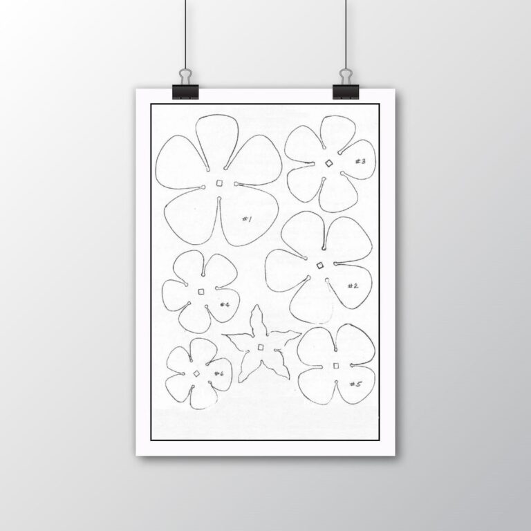 Metal Rose Template DIY Sheet Metal Instant Download Printable Etsy