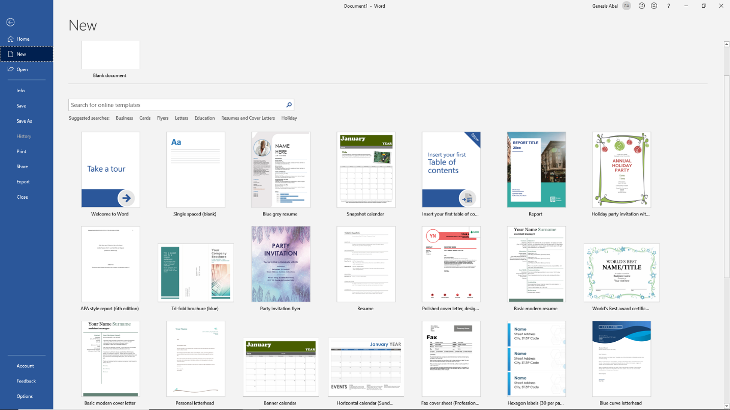 Microsoft Word Templates Quick Guide