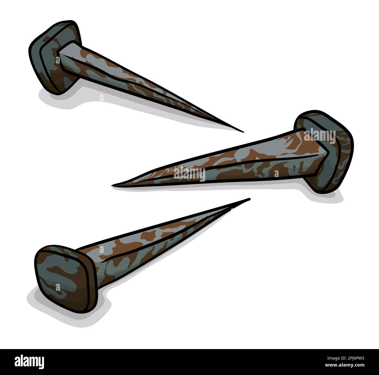 Nails Crucifixion Stock Vector Images Alamy