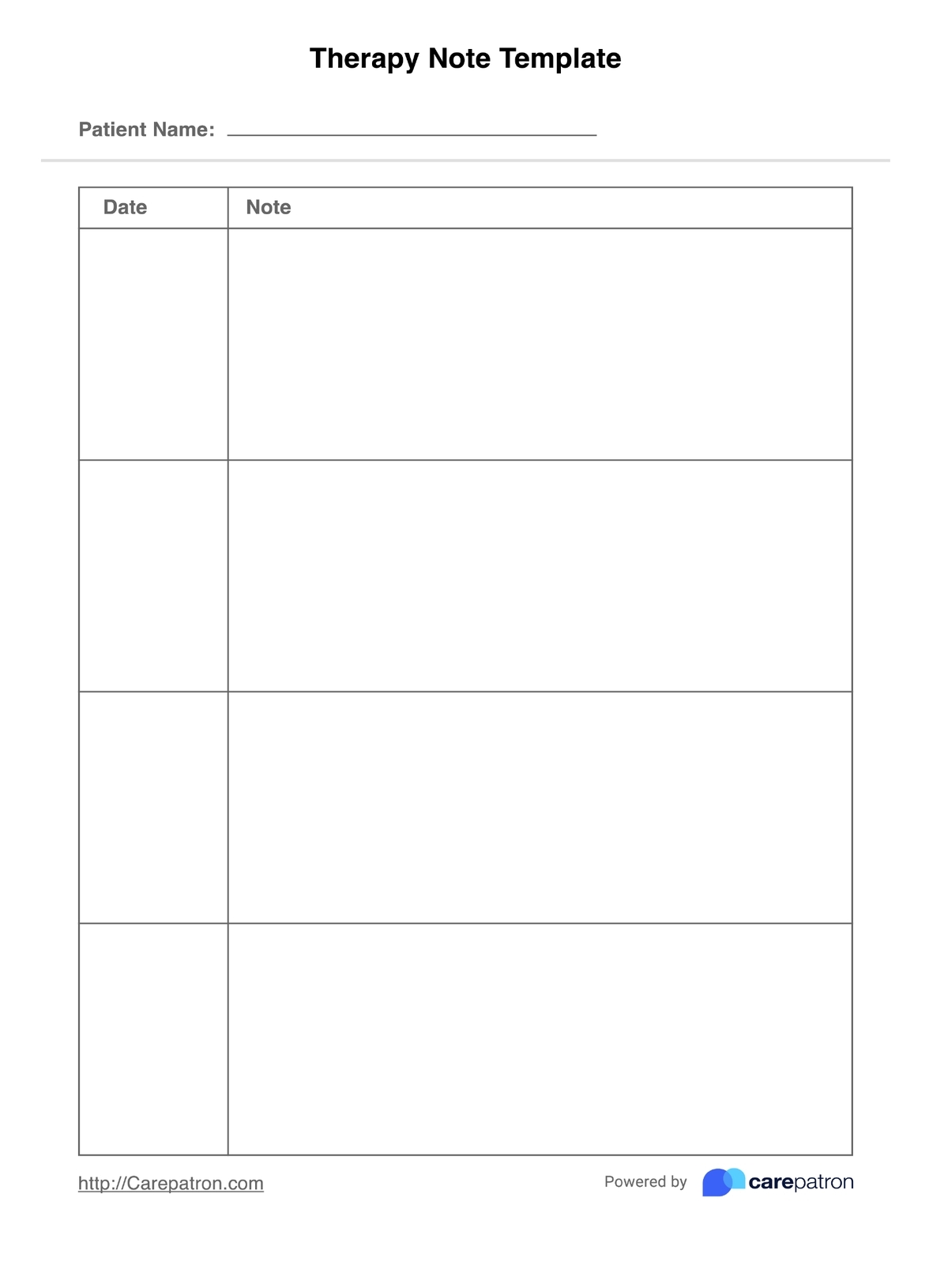 Nurse Note Template U0026 Example Free PDF Download
