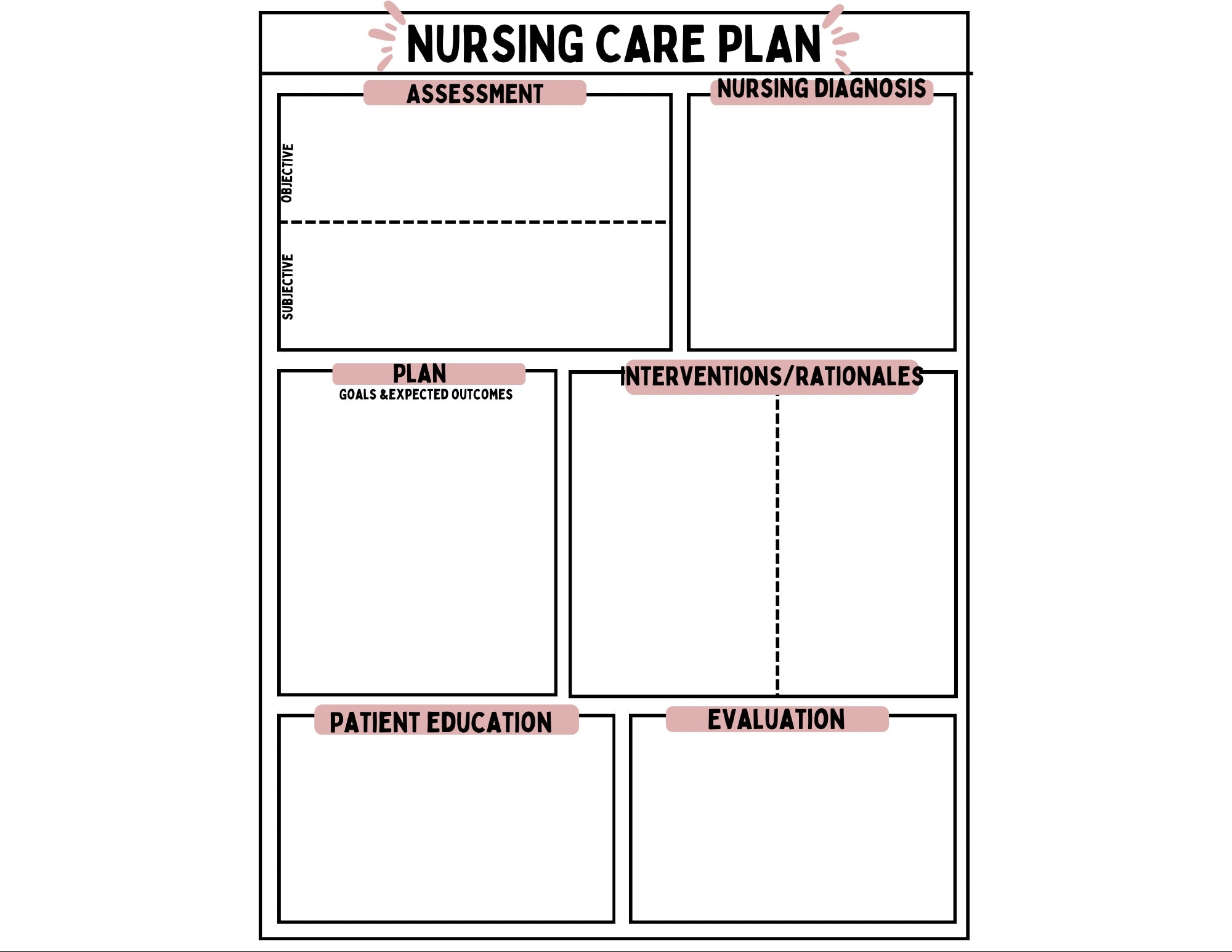 Nursing Blank Printable Forms Free