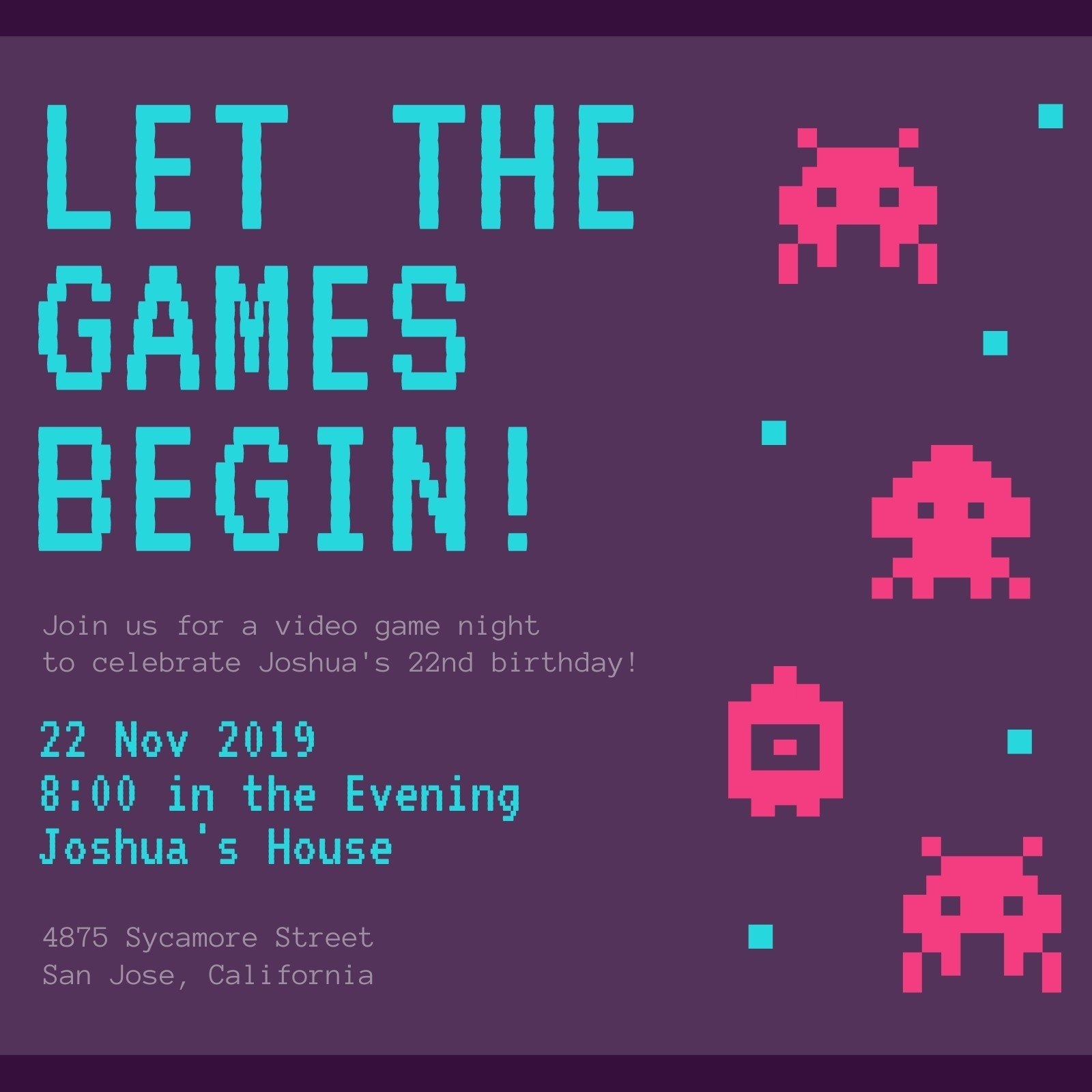 Page 2 Free Custom Printable Game Night Invitation Templates Canva
