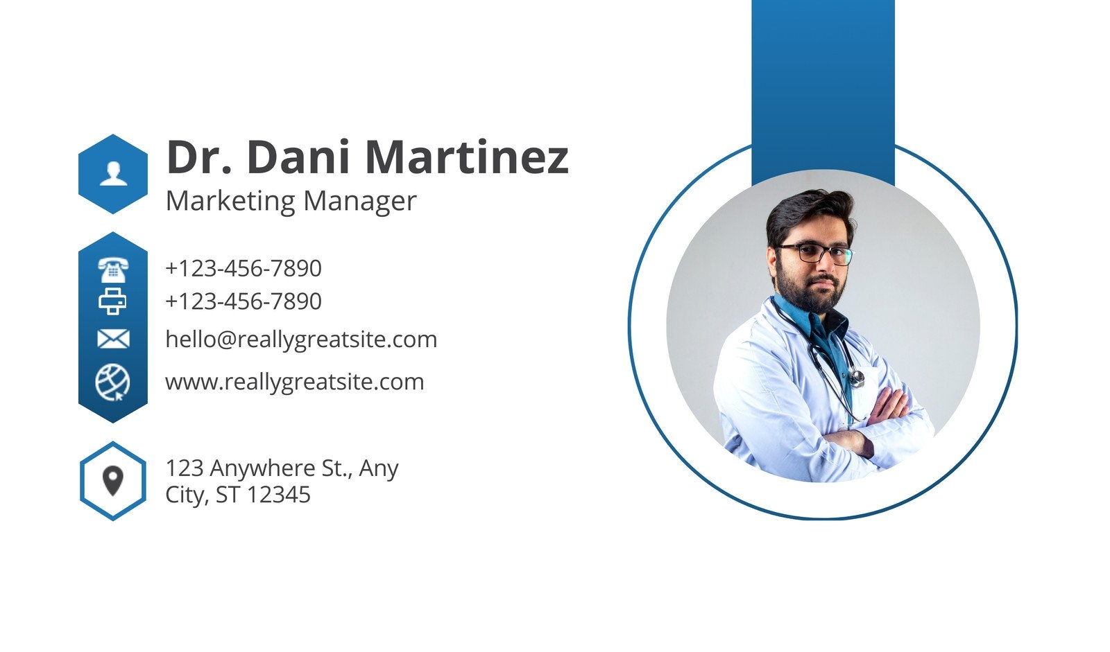 Page 2 Free Custom Printable Medical Business Cards Canva