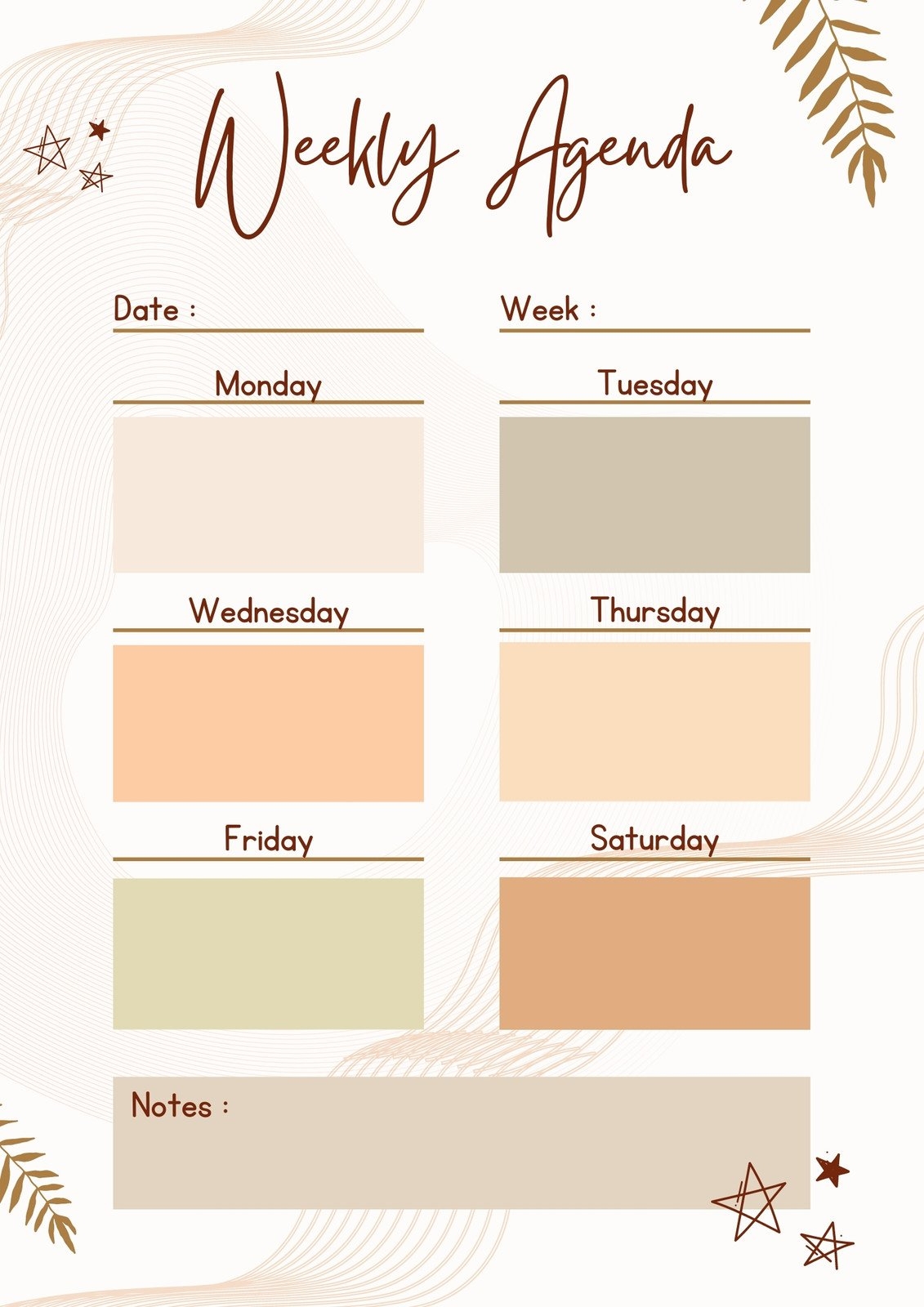 Page 21 Free And Customizable Weekly Schedule Templates Canva