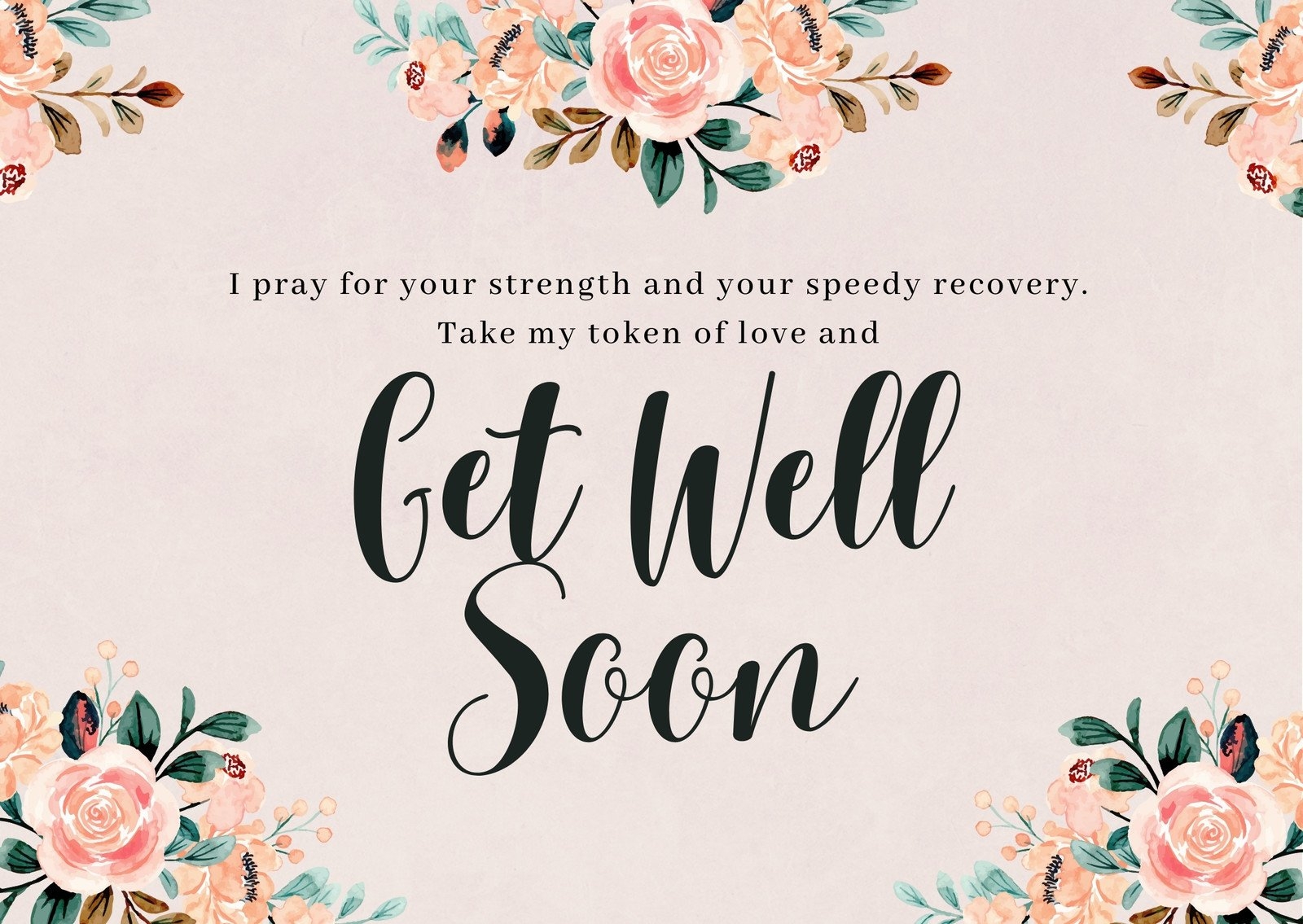 Free Printable Get Well Card Template