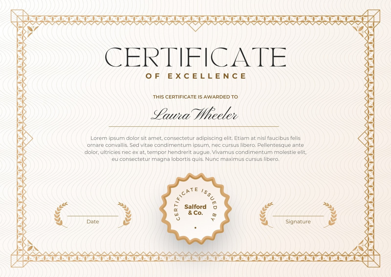Page 4 Free Custom Printable Appreciation Certificate Templates 