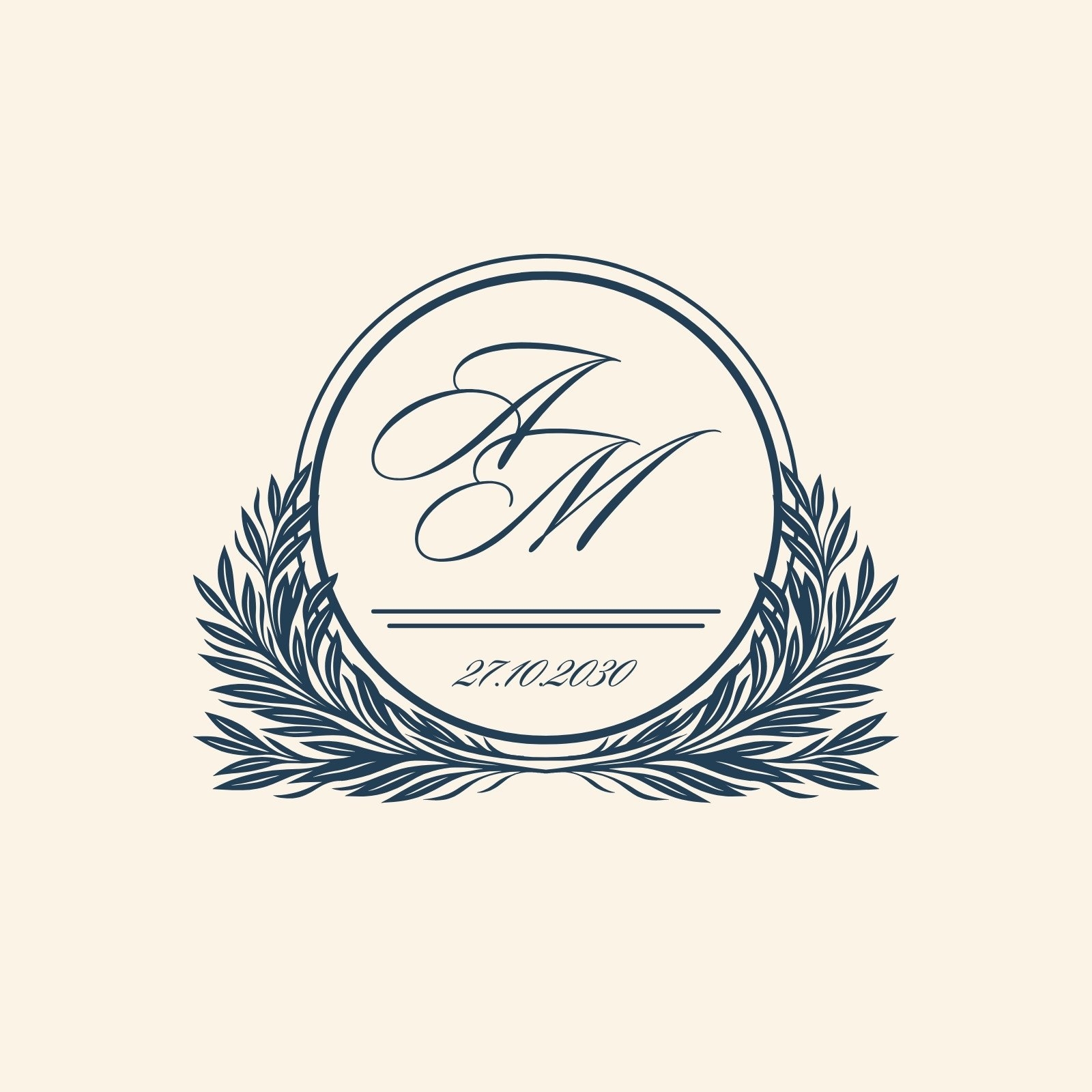 Free Printable Wedding Monogram Templates