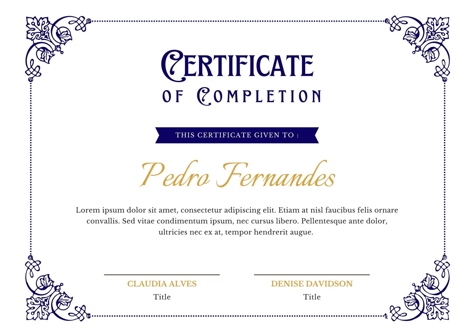 Page 9 Free Custom Printable Certificate Of Completion 