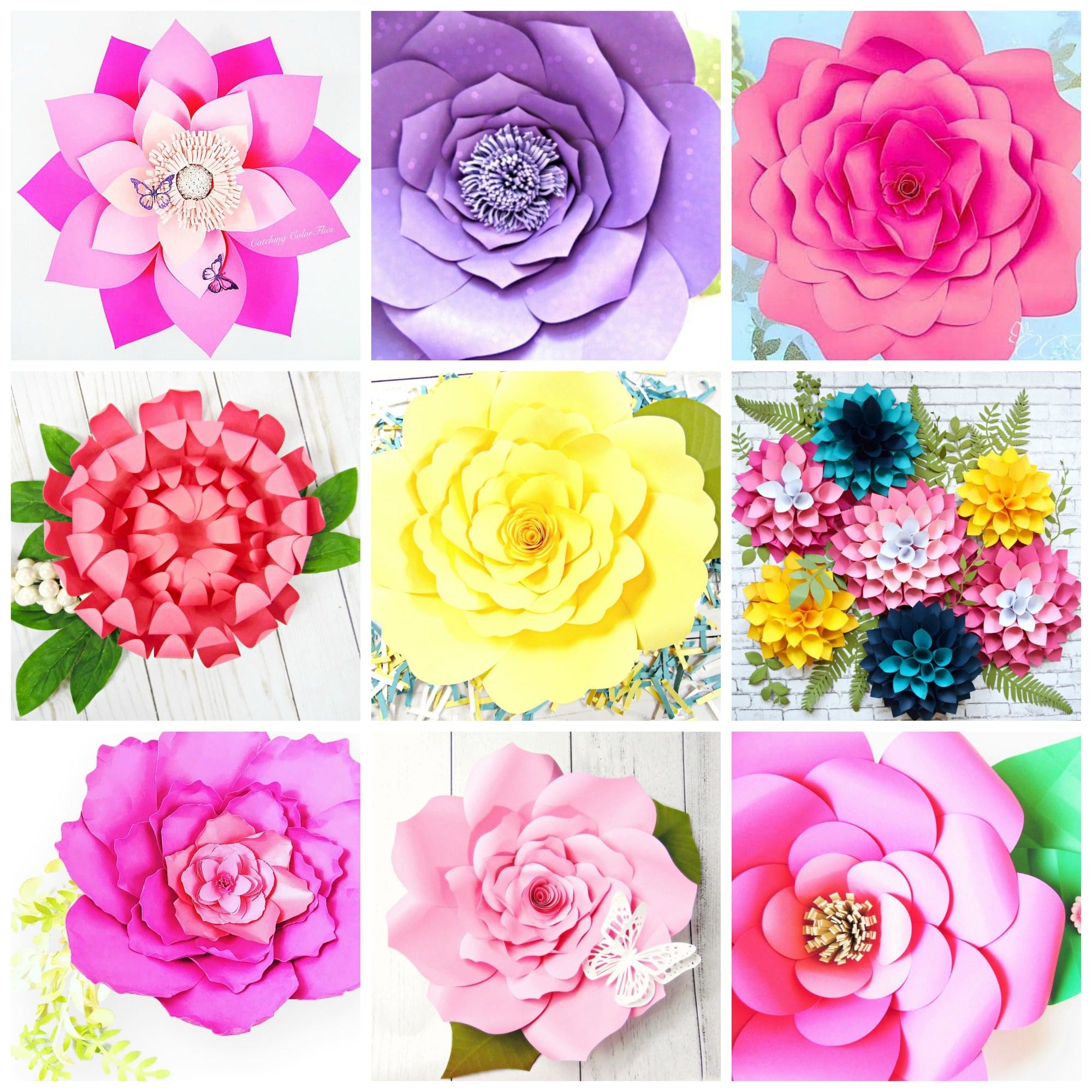 Free Printable Paper Flower Templates Pdf