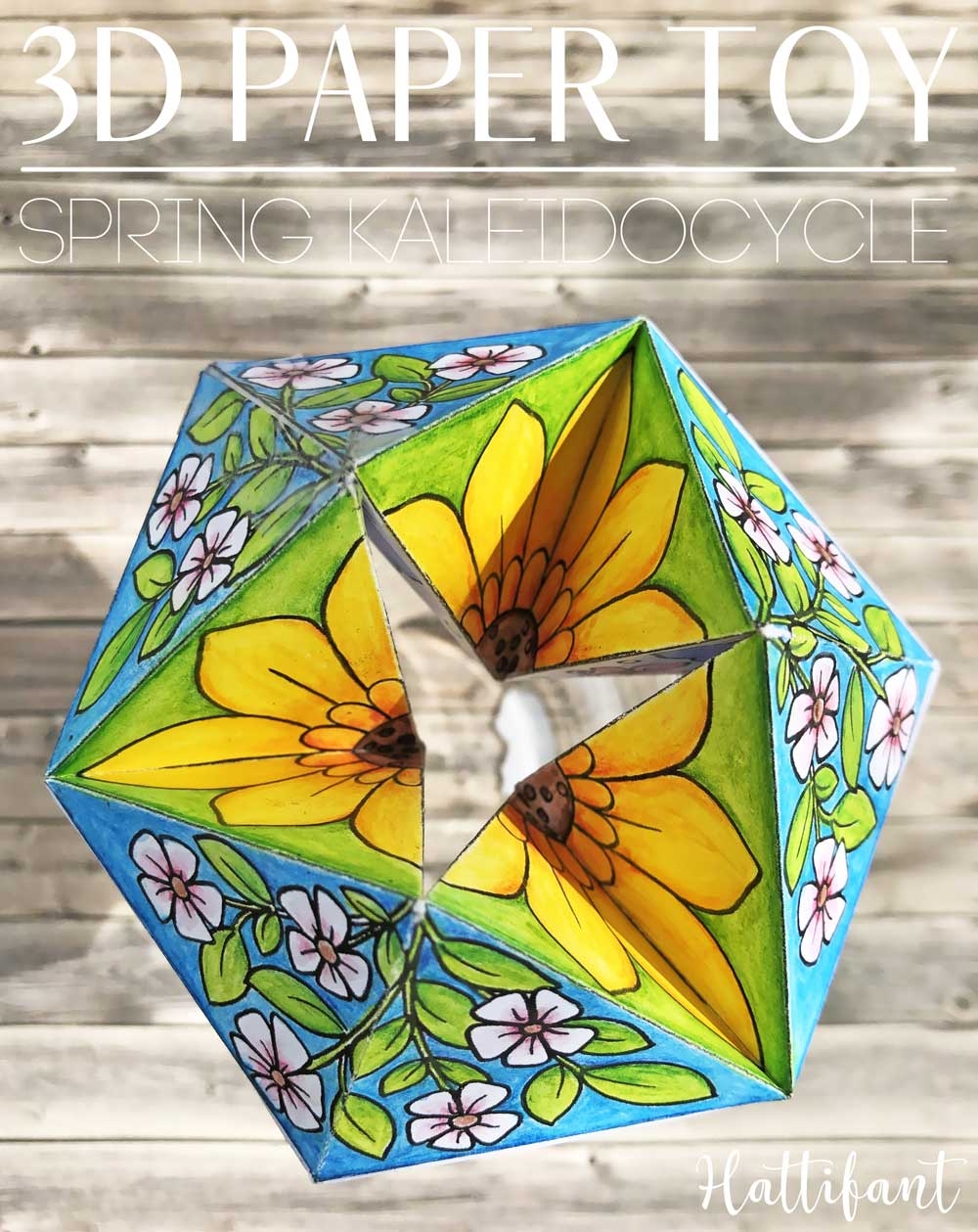 PAPER TOY Kaleidocycle To Craft And Play With Hattifant