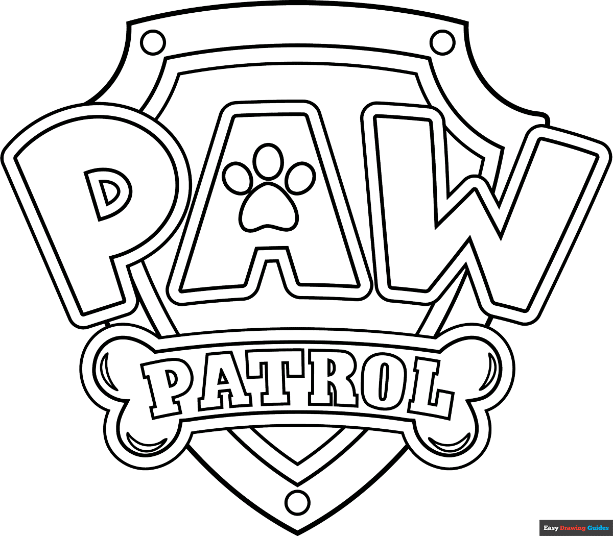Free Printable Paw Patrol Coloring Page