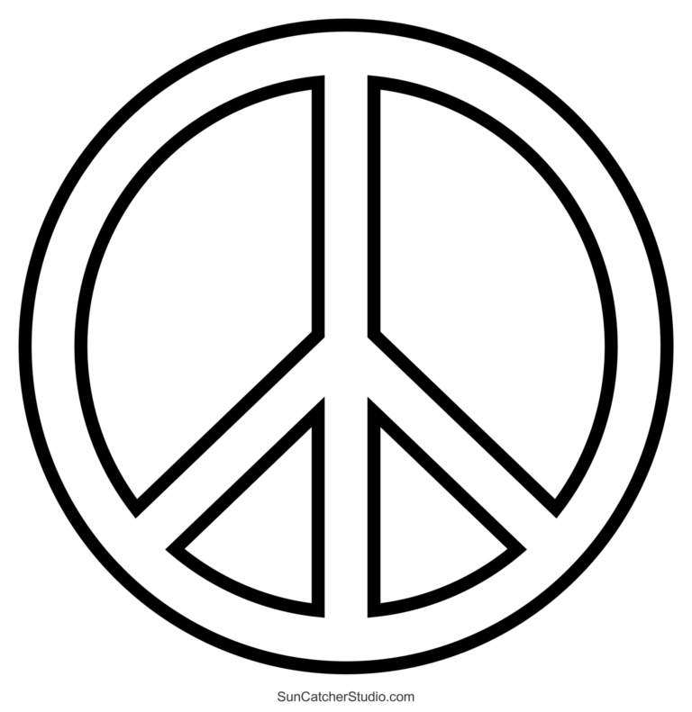 Peace Sign Love And Peace Symbol Clipart U0026 Templates Free Printables Monograms Design Tools Patterns U0026 DIY Projects
