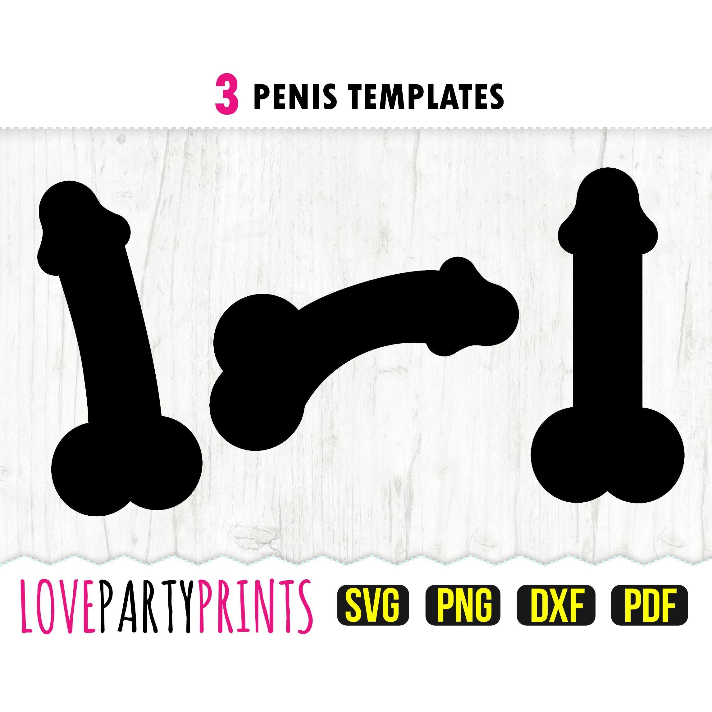 Penis SVG PNG PDF Dick Cock Silhouette Svg Bachelorette Party Svg Vector Clipart Machine Laser Cut Files Personal Commercial Use 679 Etsy