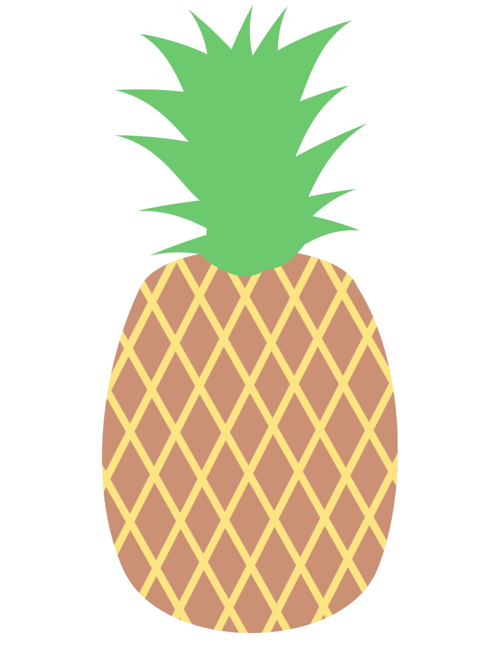 Pineapple Template Printable Free