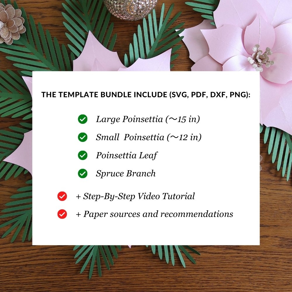 Printable Free Leaf Paper Flower Template