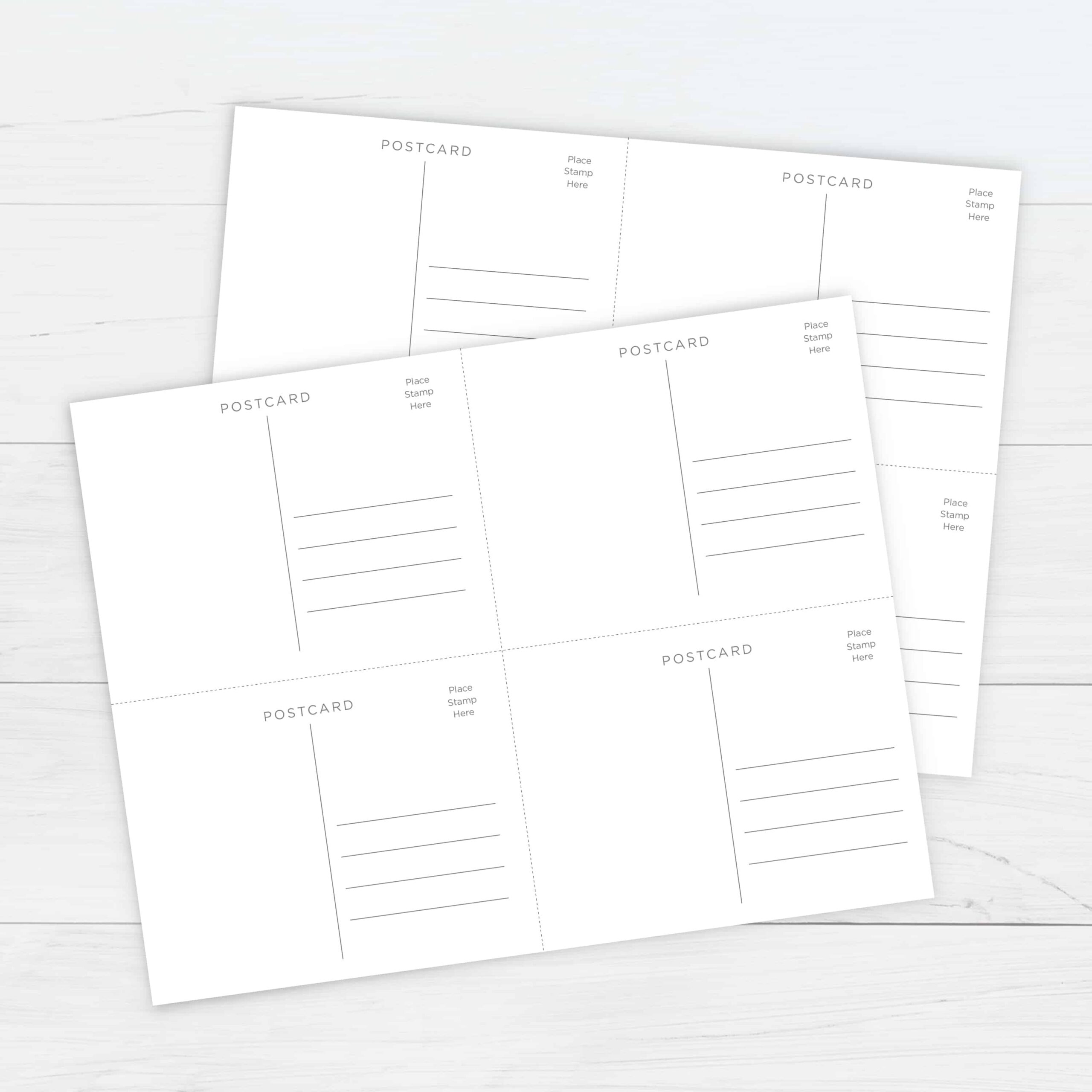 Free Printable Postcard Template For Students