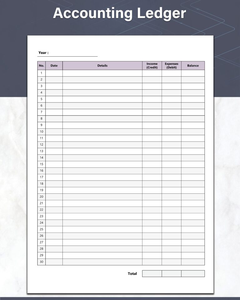 Printable Accounting Ledger Sheets And Money Tracker Ideal General Ledger For Your Small Business Bookkeeping Yearly Format Violet Etsy UK