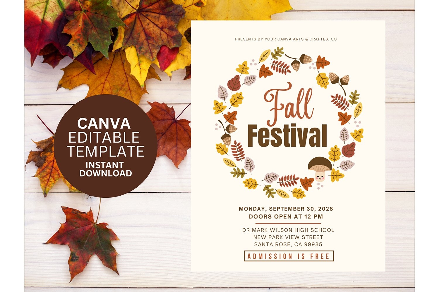 Fall Flyer Template Free Printable