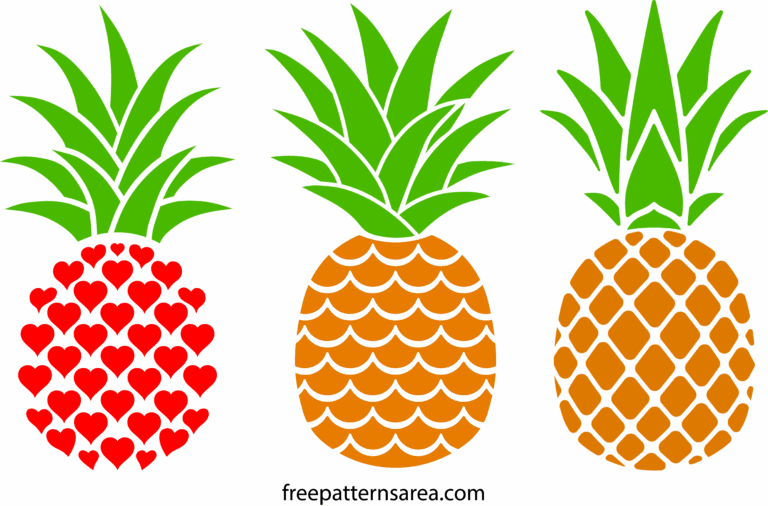 Printable Free Pineapple Silhouette Vectors FreePatternsArea