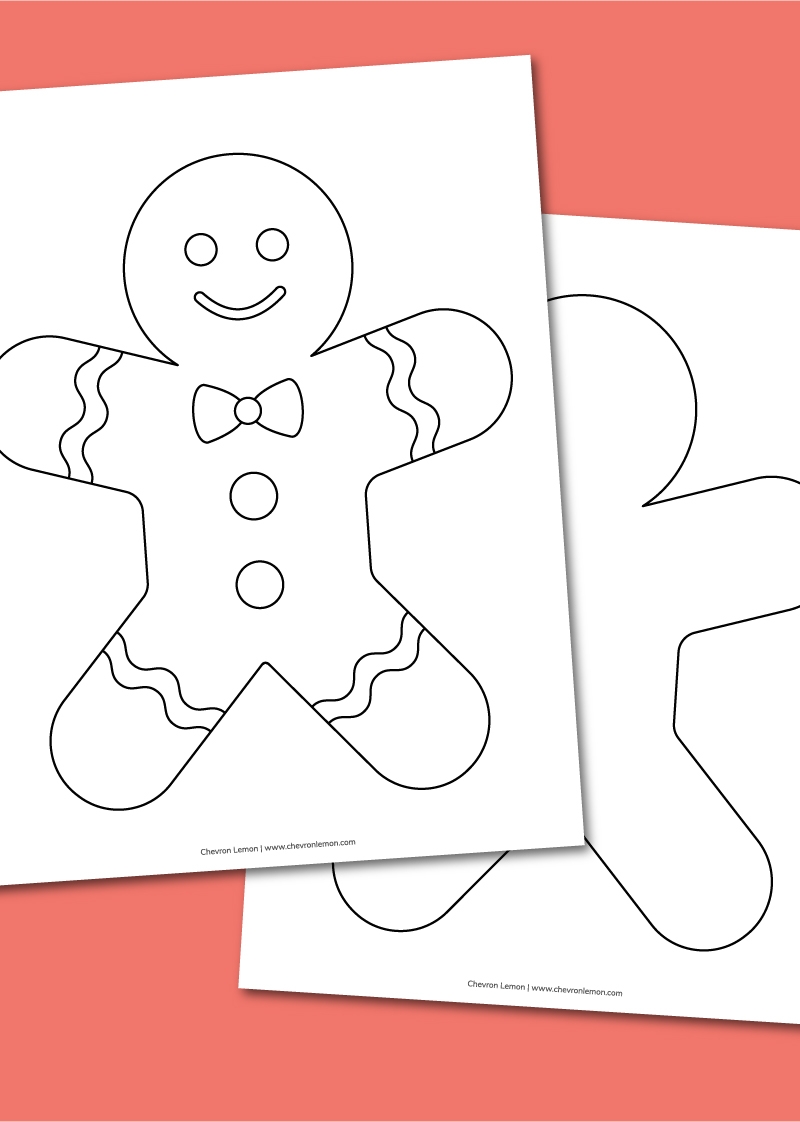 Gingerbread Man Template Free Printable