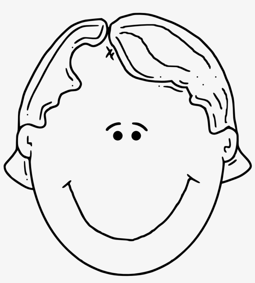 Printable Human Body Outline Templates Dusan Cech Face Cartoon Black And White Free Transparent PNG Download PNGkey