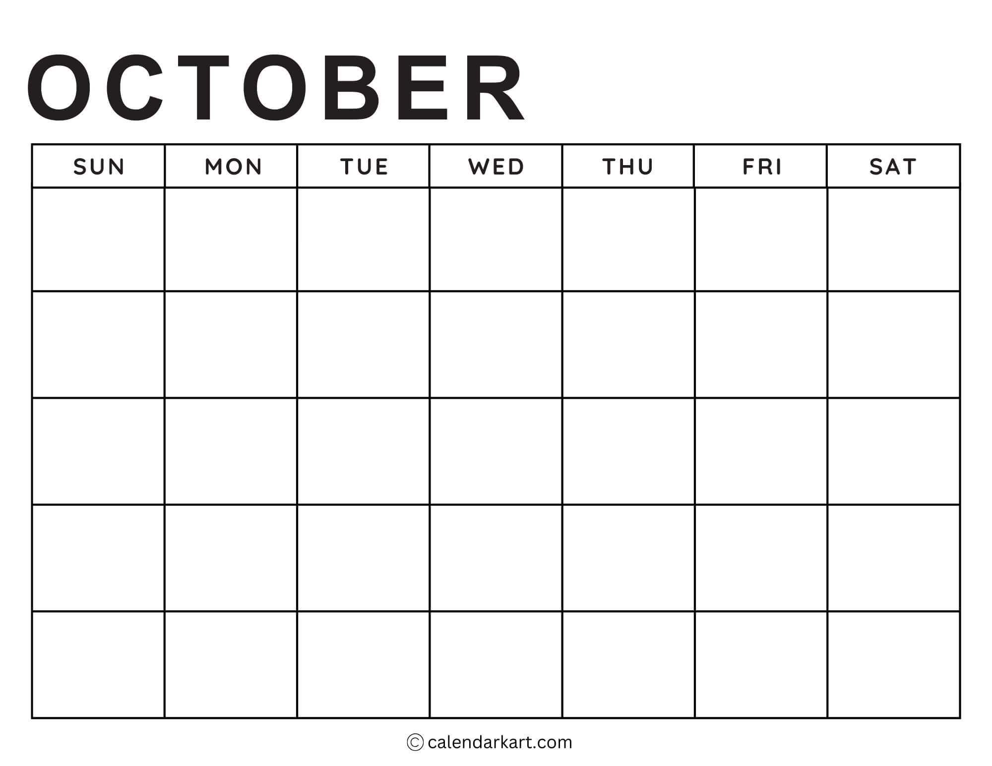 Printable Monthly Weekly And Yearly Blank Calendar Templates